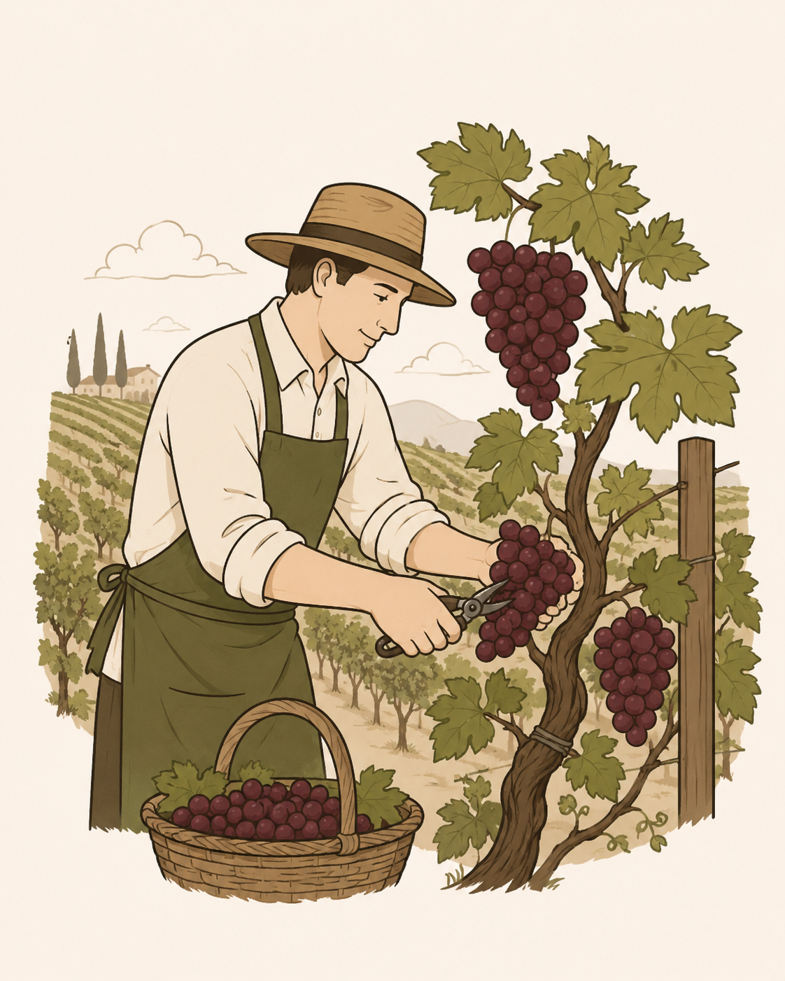 Los que cultivan el vino